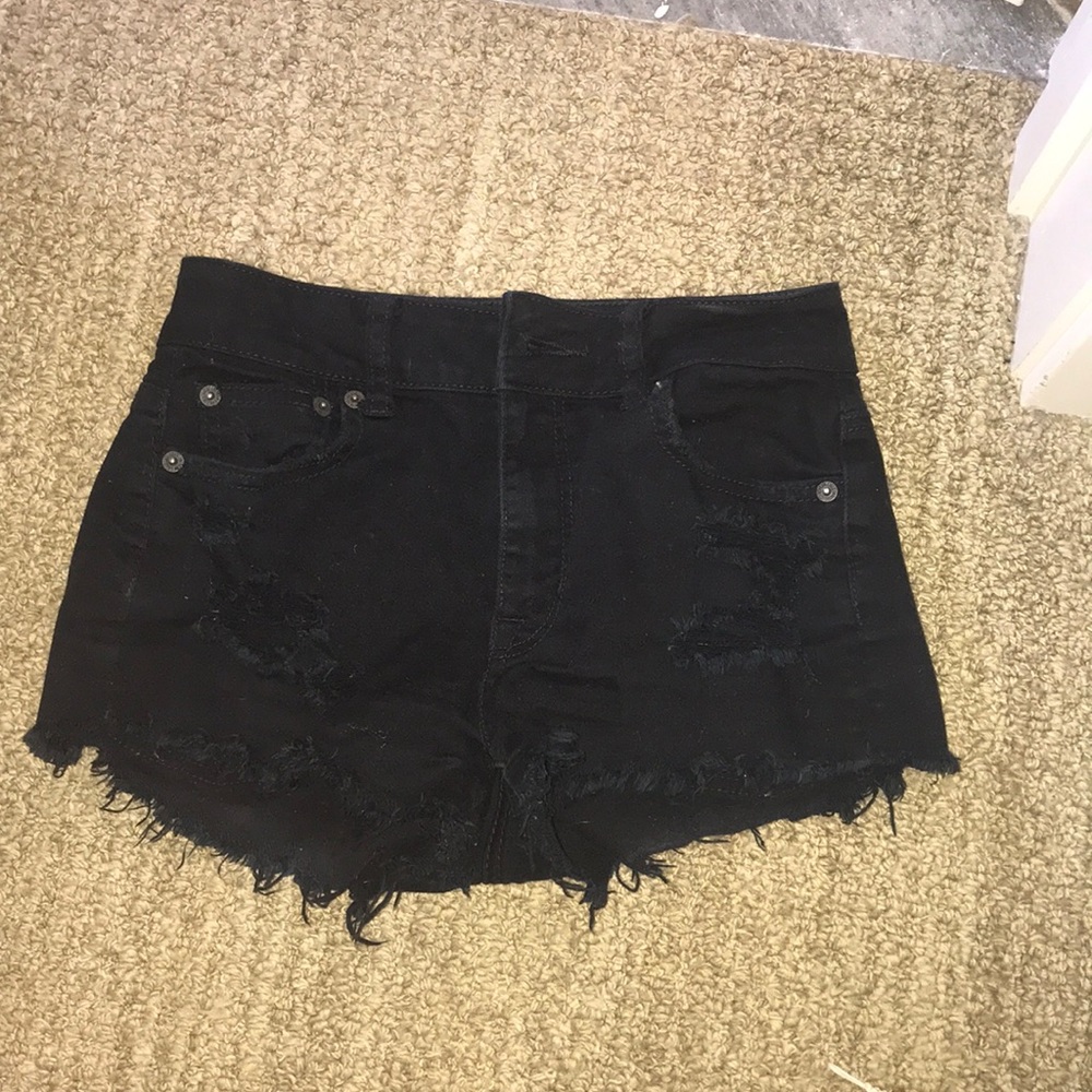 Black Jean shorts from American Eagle